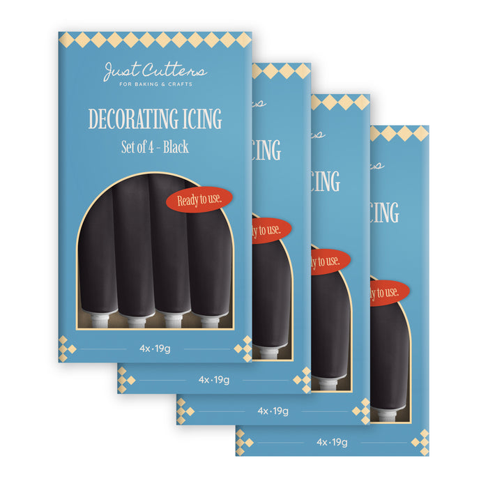 Black Writing Icing Tubes – Ready-to-Use Icing Pens for Cakes & Biscuits