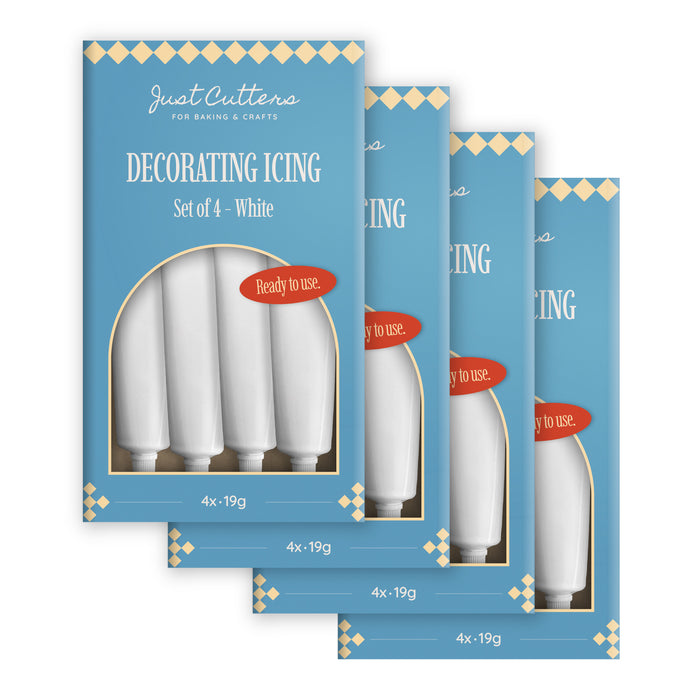 White Writing Icing Tubes – Ready-to-Use Icing Pens for Cakes & Biscuits