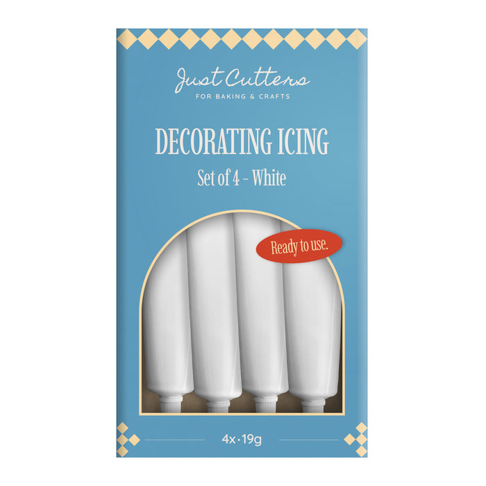 White Writing Icing Tubes – Ready-to-Use Icing Pens for Cakes & Biscuits