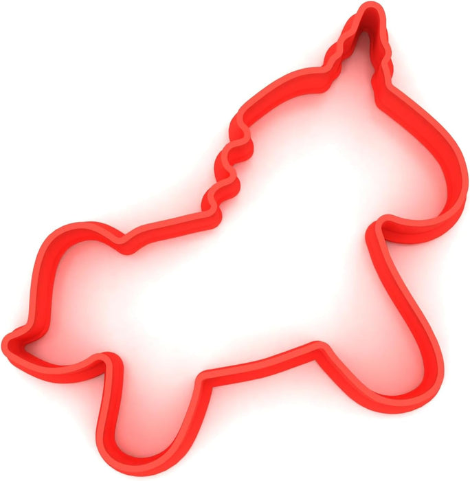 Unicorn Shape Cookie Cutter | 10cm Plastic Cutter for Magical Cookies