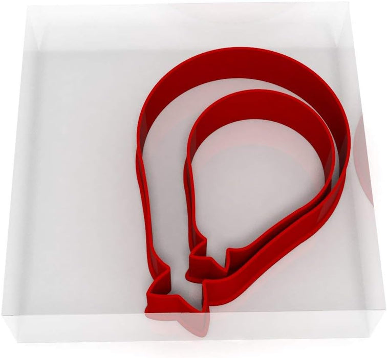 Balloon Cookie Cutters | Set of 2 Plastic Cutters (5cm & 8cm)