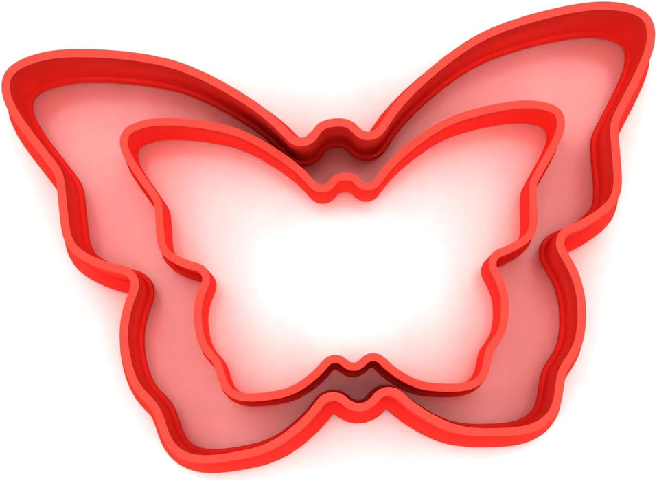 Butterfly Cookie Cutters | Set of 2 Plastic Cutters (5cm & 8cm)