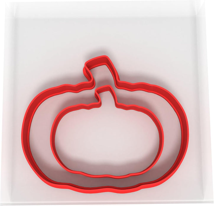 Pumpkin Cookie Cutters | Set of 2 Plastic Cutters (5cm & 8cm)