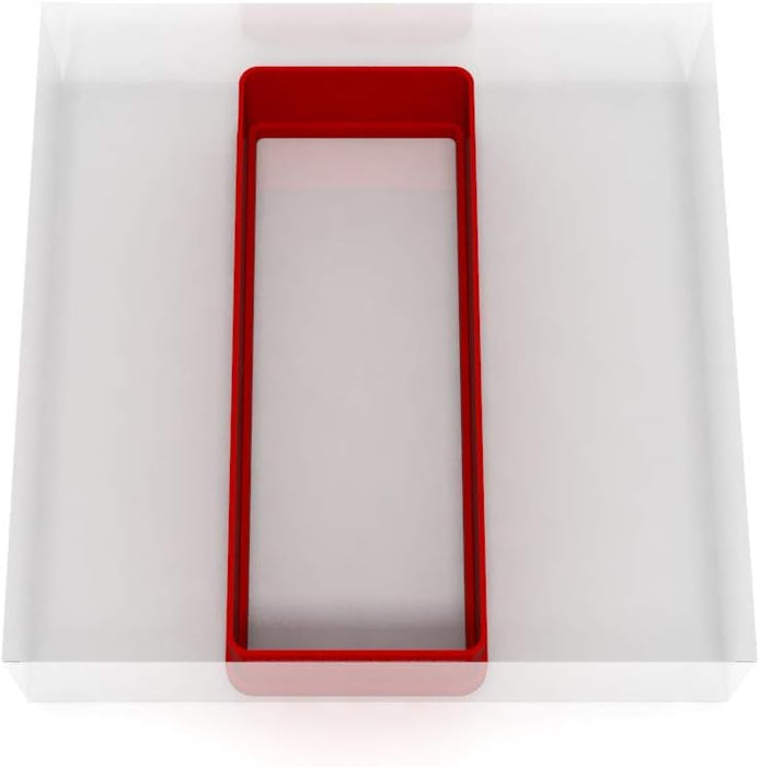 Rectangle Shape Cookie Cutter | 10cm Plastic Cutter for Cookies and Crafts
