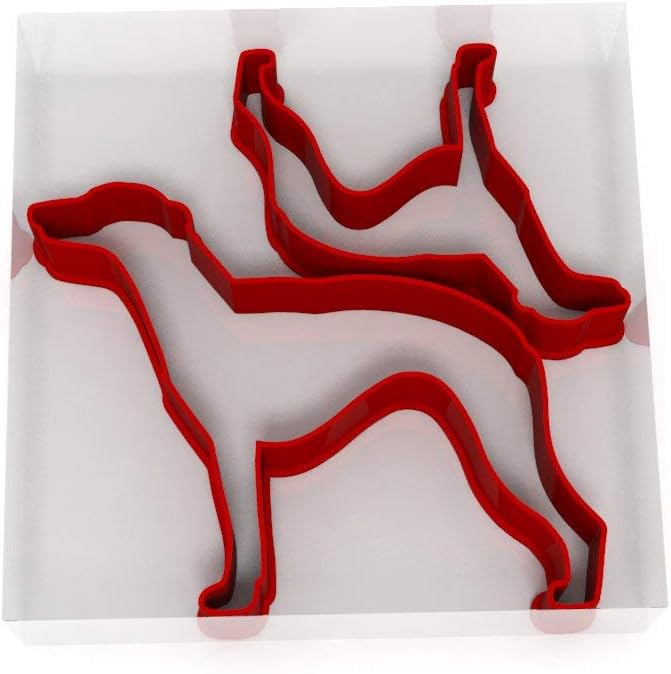 Whippet Cookie Cutters | Set of 2 Plastic Cutters (5cm & 8cm)
