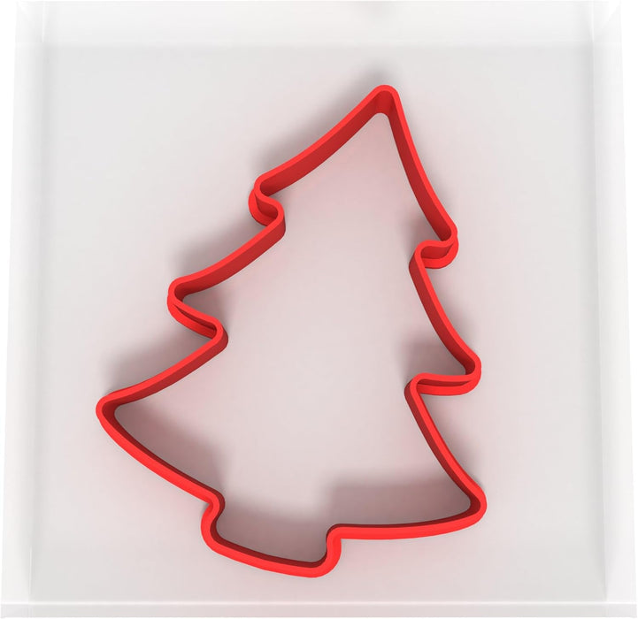 Christmas Tree Cookie Cutter | 10cm Plastic Cutter for Holiday Baking