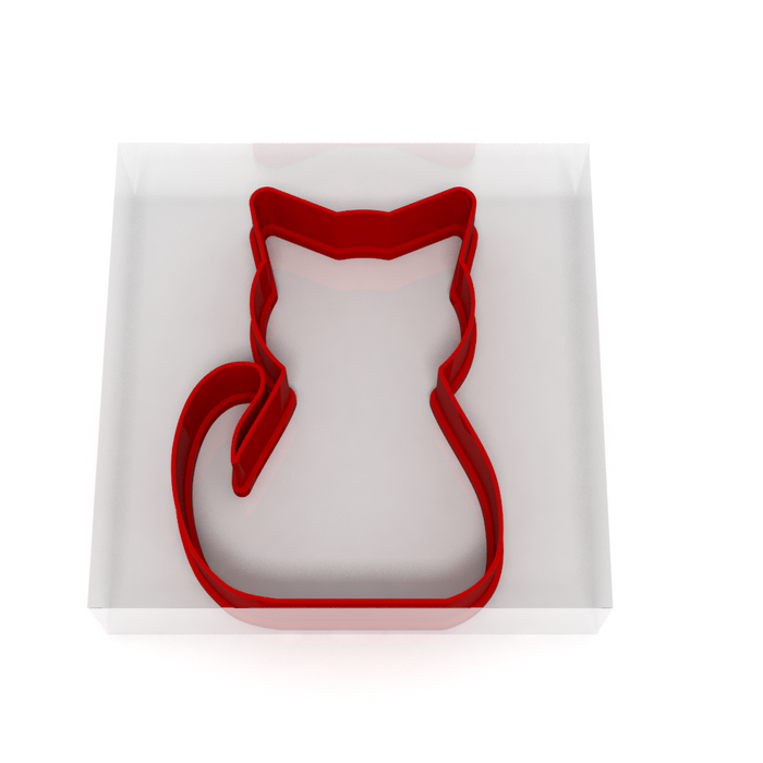 Cat Sitting Cutter - Cookie, Clay, Biscuit, Pastry, Fondant, Icing, Sugarcraft
