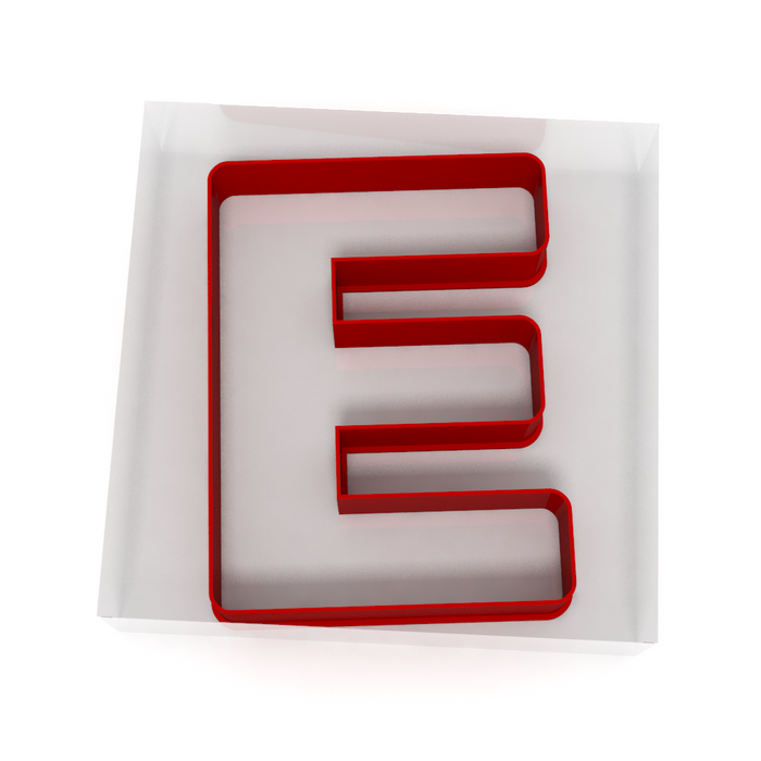Alphabet Letter E Cutter - Cookie, Clay, Biscuit, Pastry, Fondant, Icing, Sugarcraft