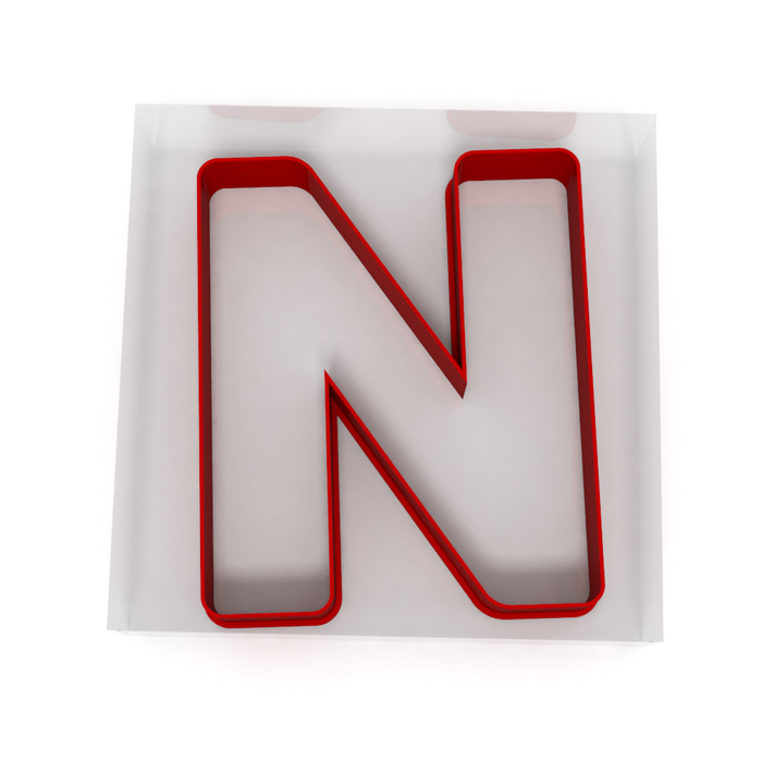 Alphabet Letter N Cutter - Cookie, Clay, Biscuit, Pastry, Fondant, Icing, Sugarcraft