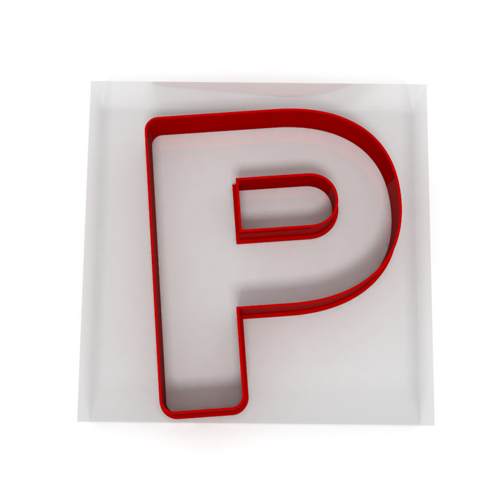 Alphabet Letter P Cutter - Cookie, Clay, Biscuit, Pastry, Fondant, Icing, Sugarcraft