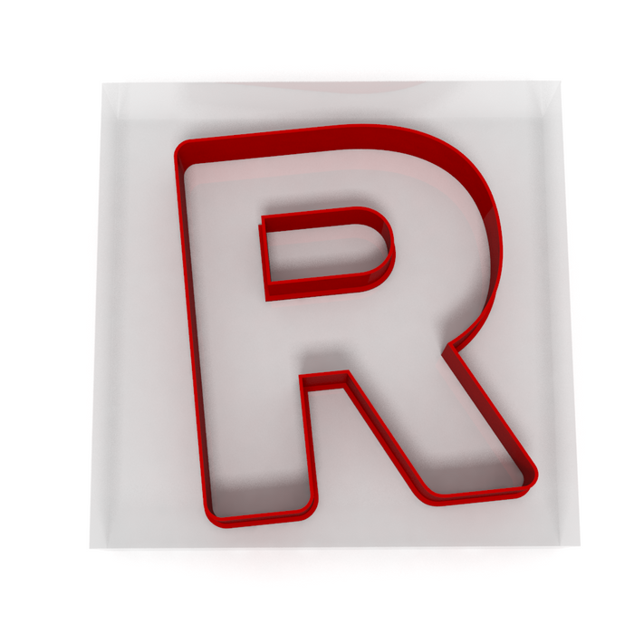 Alphabet Letter R Cutter - Cookie, Clay, Biscuit, Pastry, Fondant, Icing, Sugarcraft