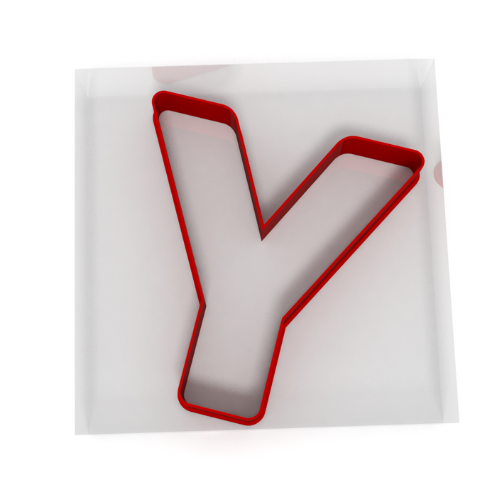 Alphabet Letter Y Cutter - Cookie, Clay, Biscuit, Pastry, Fondant, Icing, Sugarcraft