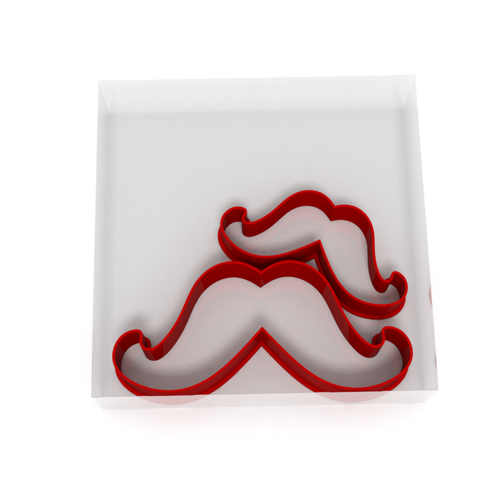 Moustache 2 Cutter - Cookie, Clay, Biscuit, Pastry, Fondant, Icing, Sugarcraft