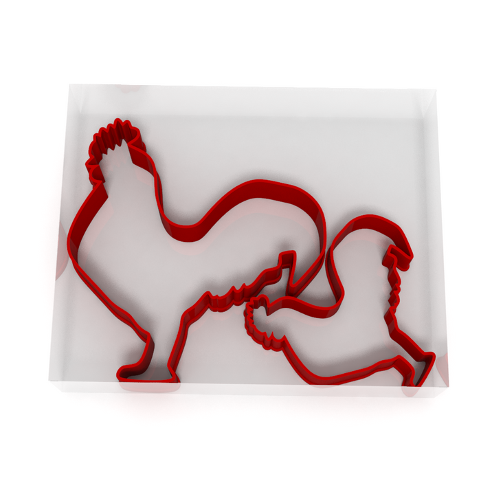 Rooster Cutter - Cookie, Clay, Biscuit, Pastry, Fondant, Icing, Sugarcraft