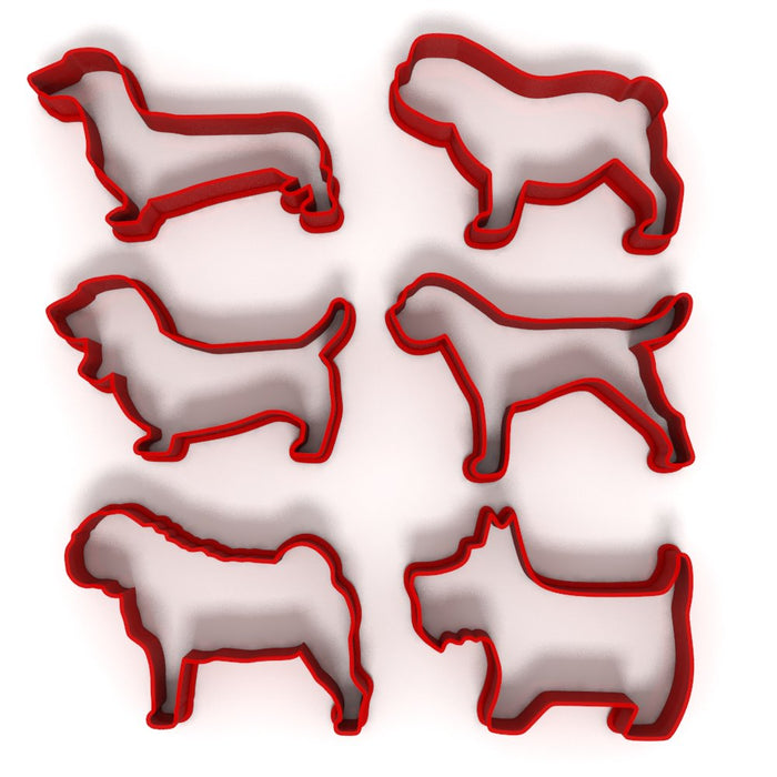 Small Dog Cutters - Cookie, Clay, Biscuit, Pastry, Fondant, Icing, Sugarcraft