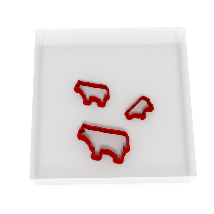 Cow Cutter - Cookie, Clay, Biscuit, Pastry, Fondant, Icing, Sugarcraft